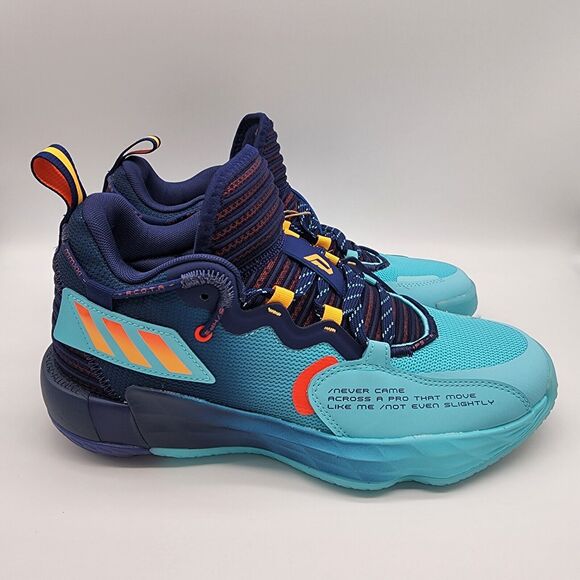 Adidas Men's Dame 7 EXTPLY Basketball Sneaker Dark Blue H68606 Size 8 NWT - Picture 1 of 12
